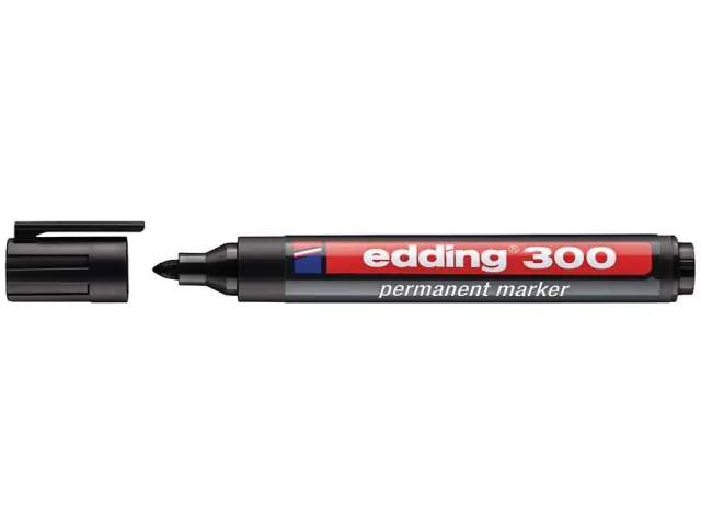 Edding 300 Permanentmarker schwarz Markenware