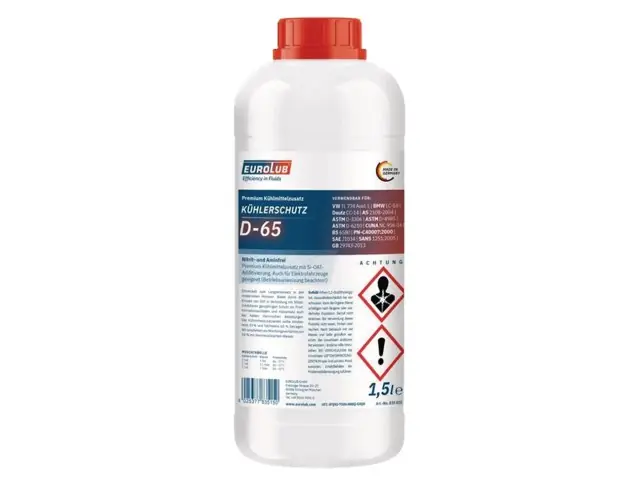 Schneller Versand Premium-Kühlerfrostschutz D-65 1,5 Liter