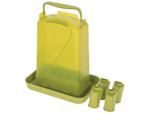 Expressversand Geflügeltränke 3,5 Liter mit Standfüßen , grün
