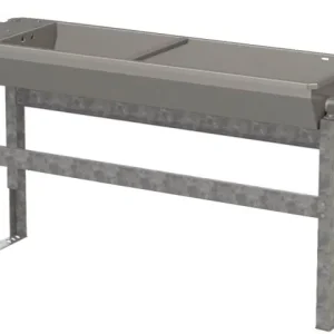 Schneller Versand Edelstahl Kipptränke 70L 2m inkl. Heizung, Bodenmontage