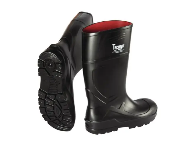PU-Stiefel-Techno Gr. 43 schwarz S5 Wochenendangebot