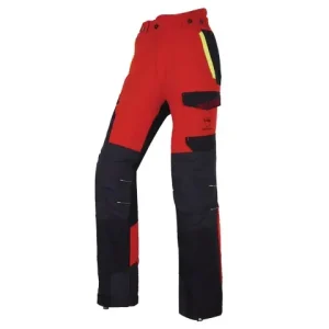 Solidur Schnittschutzhose Infinity rot Type A Gr + 7 cm-M KLASSE 1 Preis Gesenkt