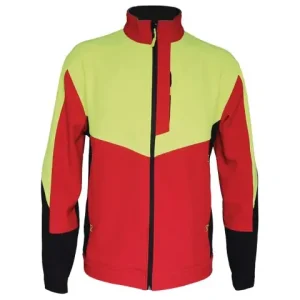 Solidur Softshell Jacke ODON rot/gelb Gr XL Sofort Bestellen