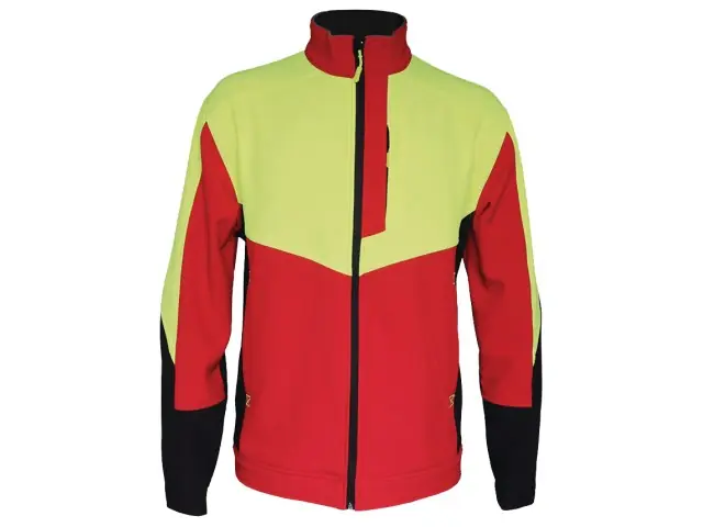 Solidur Softshell Jacke ODON rot/gelb Gr XL Sofort Bestellen