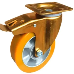 Bestseller Schwerlast Lenkbremsrolle 125x50mm PU mit Kugellager Traglast 550 kg