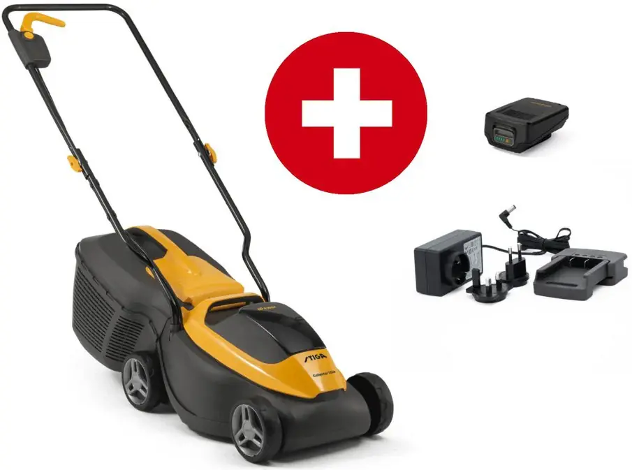 Nur Heute Stiga Akku-Rasenmäher Collector 132e Kit - mit Akku und Ladegerät