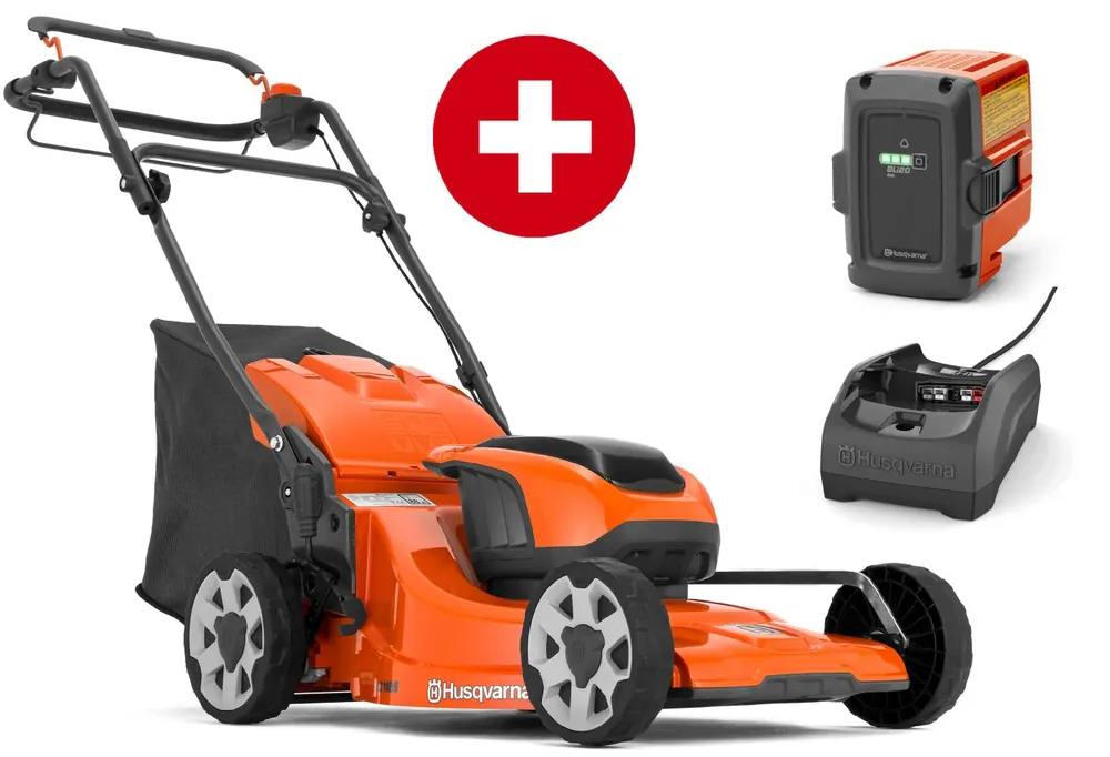 Top-Preis Husqvarna Akku-Rasenmäher LC 142iS - Set mit Akku BLi20 und Ladegerät C80