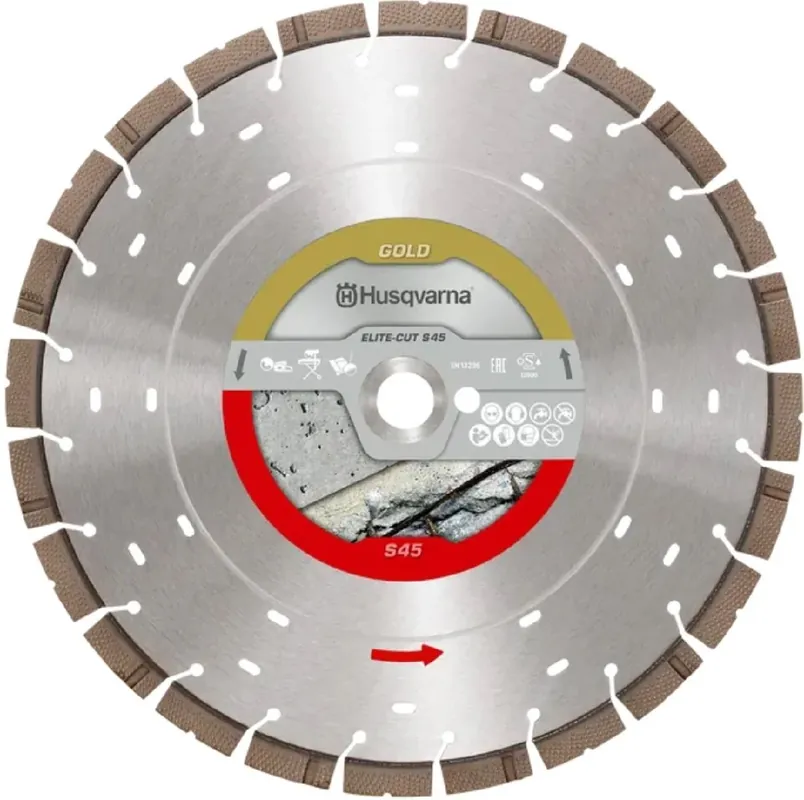 Husqvarna Trennscheibe ELITE-CUT S45 350 15 25.4/20 Leistungsgrad Gold Versand Am Gleichen Tag
