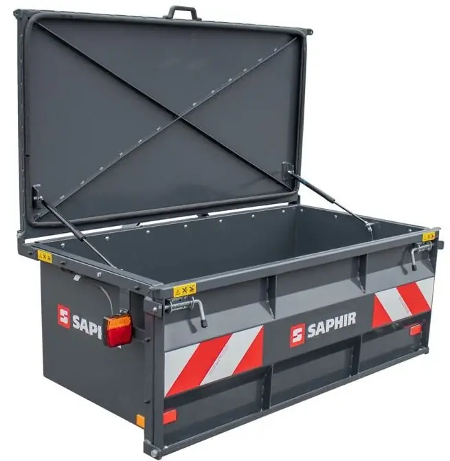 SAPHIR Transportbox TB 141 - Euro- und Dreipunktaufnahme, Spritzwassergeschützt Markenware