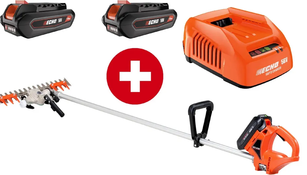 ECHO Akku Balkenmäher DTT-2100 mit 2 x 2,5 Ah Akku und Ladegerät Sichere Zahlung