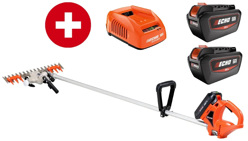 ECHO Akku Balkenmäher DTT-2100 mit 2 x 5 Ah Akku und Ladegerät Neue Ware