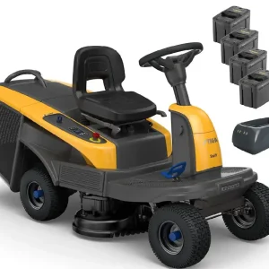 Stiga Akku-Aufsitzmäher Swift 372e mit 4 x 5 Ah Akkus und 1 x Ladegerät Neuheit