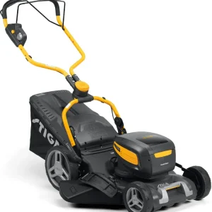 Stiga Akku-Rasenmäher Combi 753e V Kit mit 2x 5 Ah Akku und 2 x Schnell-Ladegerät Heißes Angebot