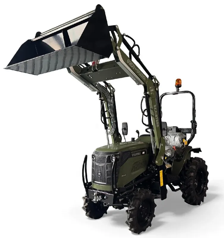 Startrac Allrad-Kleintraktor 22 Nato-Grün mit Galaxy-Garden-Pro-Bereifung + Fontlader inklusive Schaufel Direkt Vom Hersteller