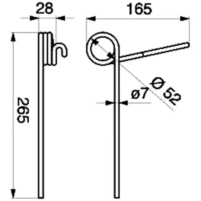 Saatstriegelzinken p. f. Hassia 033299 Begrenztes Angebot