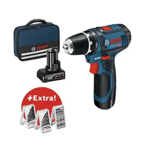 Must-Have Akku-Bohrschrauber GSR 12V-15, mit 2x Li-Ion-Akku 2.0 Ah, Schnellladegerät