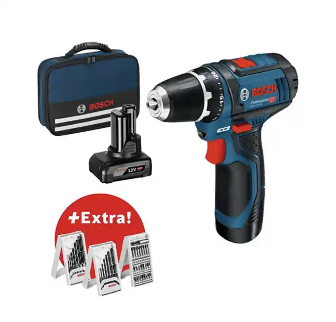 Must-Have Akku-Bohrschrauber GSR 12V-15, mit 2x Li-Ion-Akku 2.0 Ah, Schnellladegerät