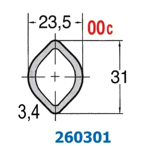 Profilrohr Zitronenprofil 00c Markenprodukt