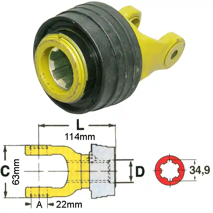 Gabel 10.83.00 - Sicherheits-Außengabel mit Ziehverschluss Aktuell