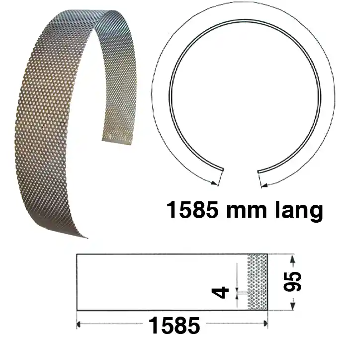 Mühlensieb 1585 x 95 x Loch-Ø 4 mm Angebot
