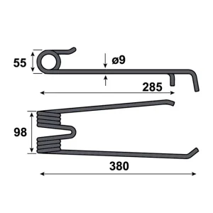 Markenware Zinken p. f. Lely 4.1015.0068.OR, rechts