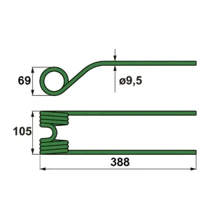 Knallerangebot Heuwenderzinken p. f. Stoll 0635240