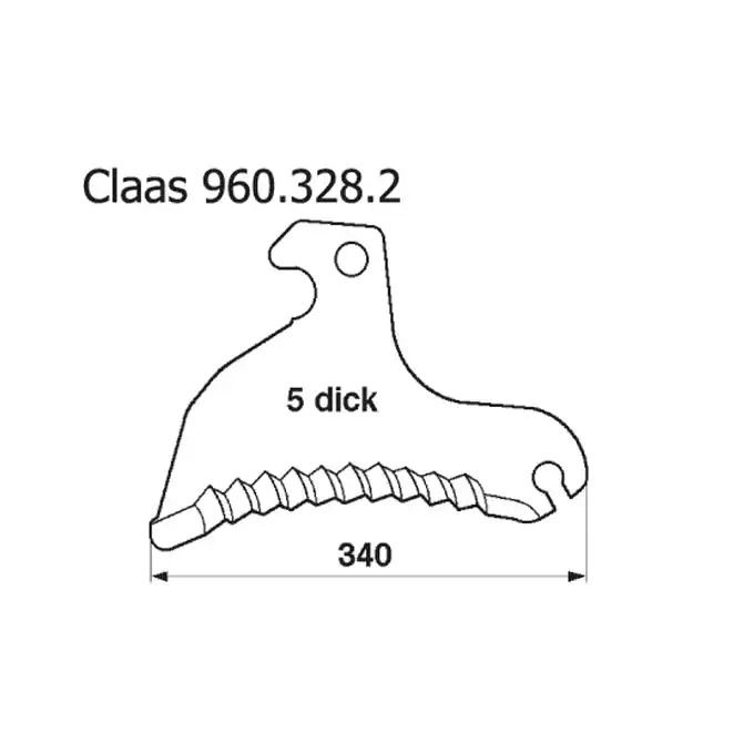 Ladewagenmesser p. f. Claas 960328.2 Jetzt Kaufen