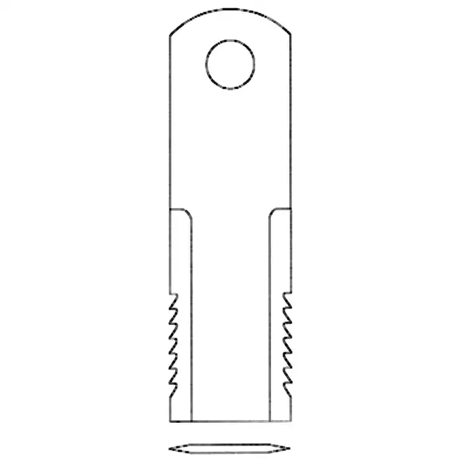 Strohhäckselmesser 173 x 50 x 4 mm Abverkauf