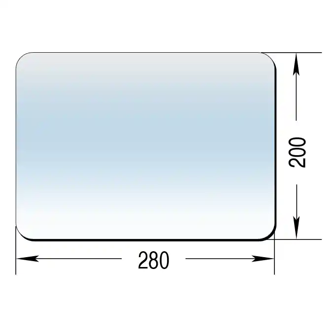 Neu Ersatzglas für Spiegelkopf "SK 290"