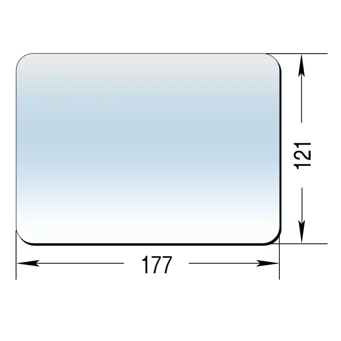 Ausverkauf Ersatzglas für Spiegelkopf "SK 185"