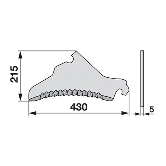 Ladewagenmesser p. f. Pöttinger 434.126 Begrenztes Angebot