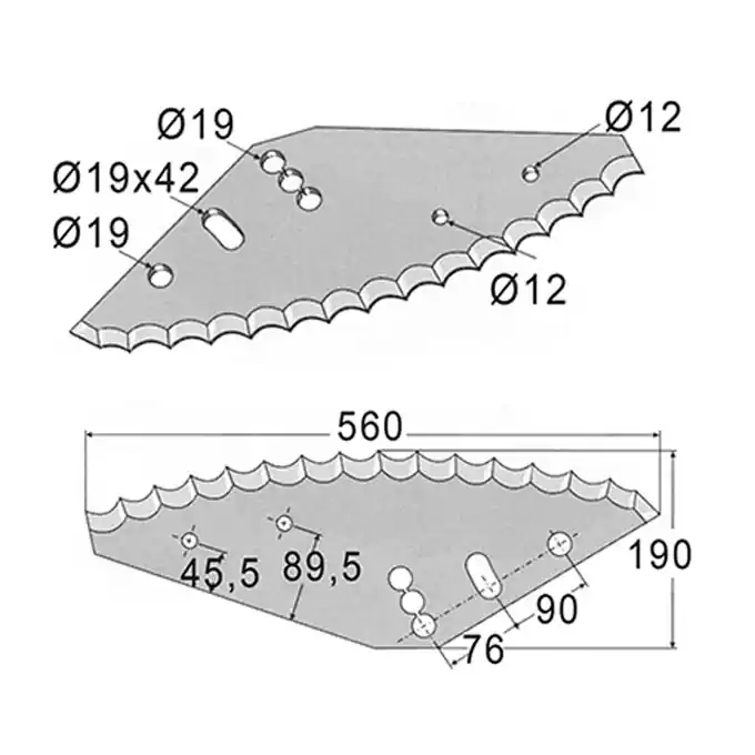 Futtermischwagenmesser p. f. Mayer Siloking, NEU Meistverkauft