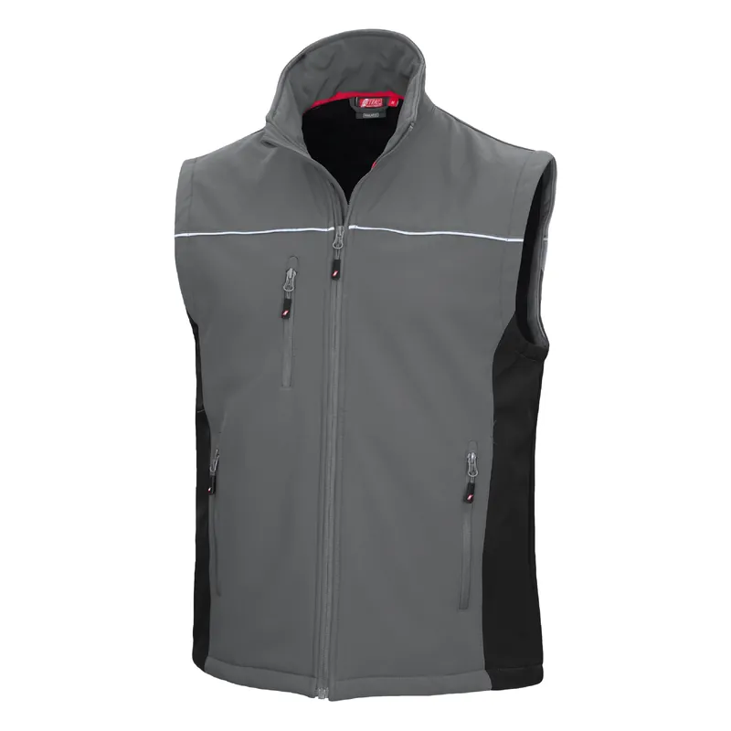 Softshellweste Motion Tex Light, Grau/Schwarz, Gr. 3XL Solange Der Vorrat Reicht