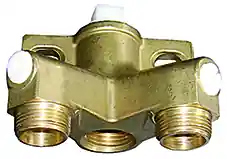 Doppel-Anschlusswinkel 3/4" p. f. "Mod. 19R", Messing Solange Der Vorrat Reicht