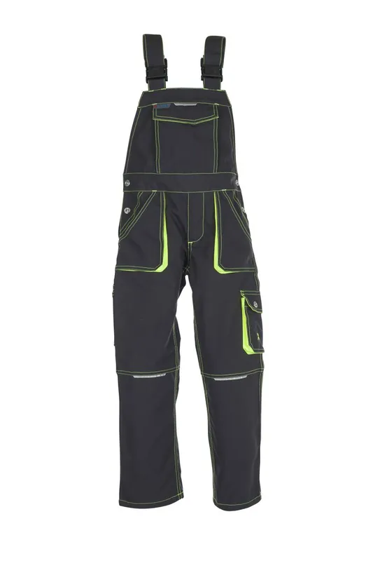 Online Kaufen Kinder-Latzhose Junior, anthrazit-gelb, Gr. 122/128