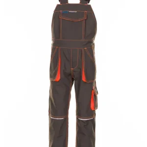 Kinder-Latzhose Junior, oliv-orange, Gr. 134/140 Neu Im Sortiment