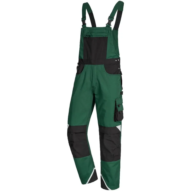 Heißes Angebot Latzhose Motion Tex Plus, Grün/Schwarz, Gr. 52