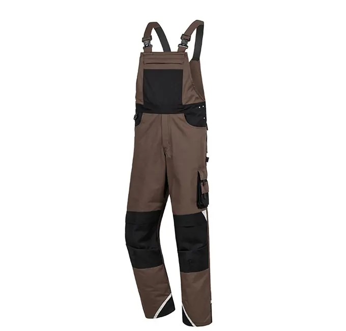 Latzhose Motion Tex Plus, Braun/Schwarz, Gr. 48 Bestpreis