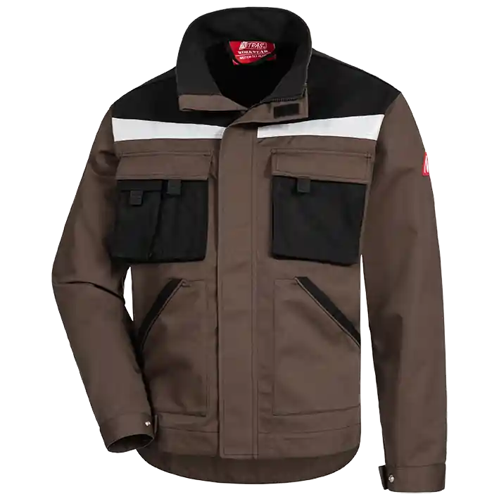 Sichere Zahlung Arbeitsjacke Motion Tex Plus, Braun/Schwarz, Gr. 58