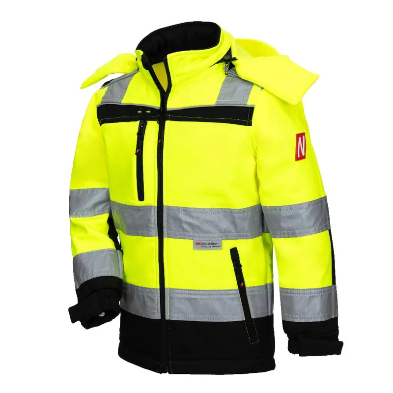 Kracherpreis Kinder-Warnschutz-Softshelljacke Motion Tex Kids, Gr. 146/152