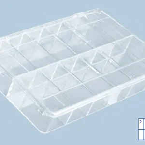 Sortimentskasten PS-Mini mit 12 Fächern, transparent Markenware