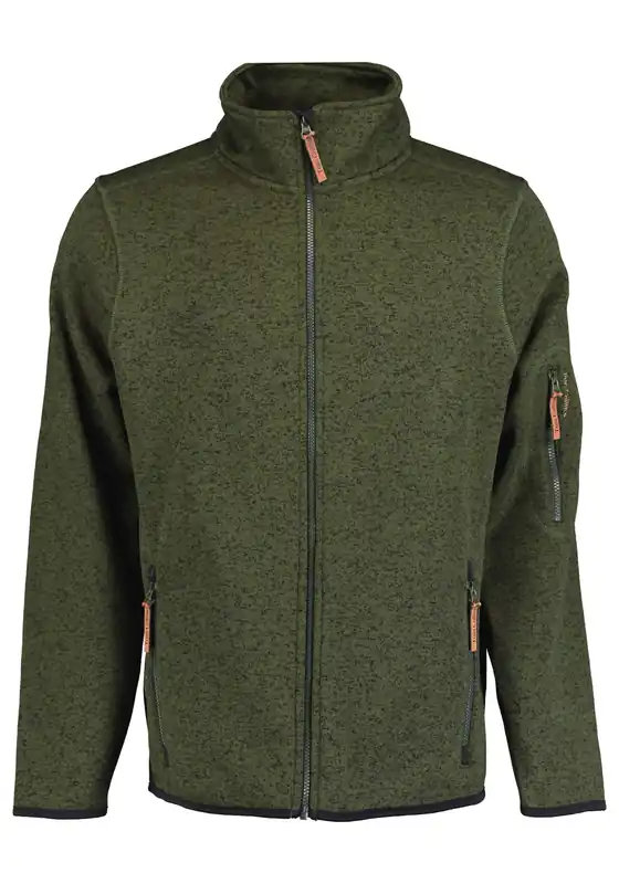Top-Angebot Herren Strickfleecejacke, Schilf, Gr. M