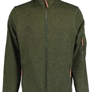 Herren Strickfleecejacke, Schilf, Gr. XL Top-Preis