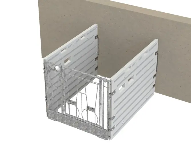 Saisonangebot Modulare Kälberbox Einzelbucht Wandständig