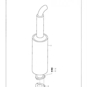 Sonderangebot FT/ TE Auspuff L1000mm Dreiloch Flansch