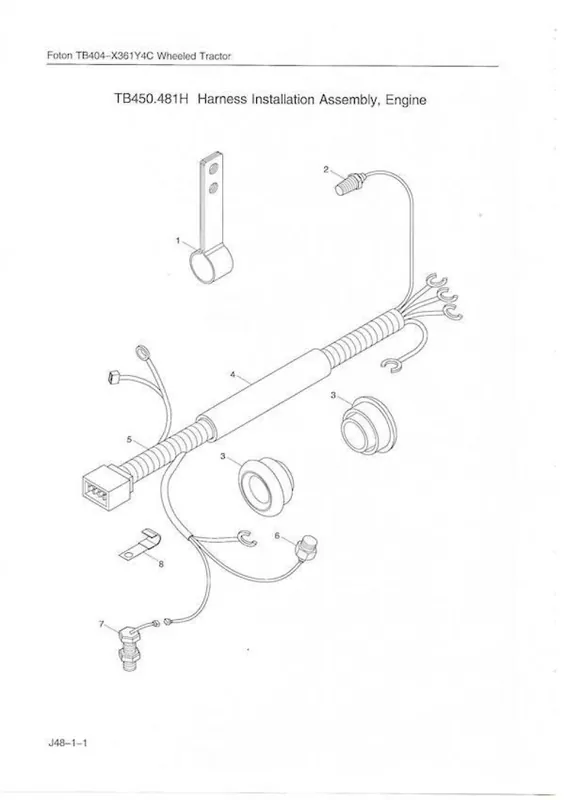 Super-Preis Kabelbaum Motor TB404/504