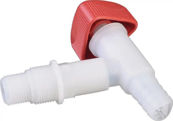 Auslaufhahn HDPE/LDPE R 1/2+R 3/4 Zoll HÜNERSDORFF Nur Heute