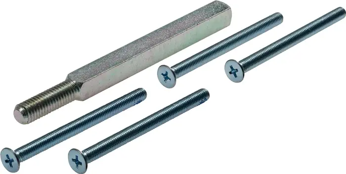 Bef-set.Stift 115- 8x8 mm+Schr.M5x65 64-72mm M5x65 4-KT.8mm OGRO Neu