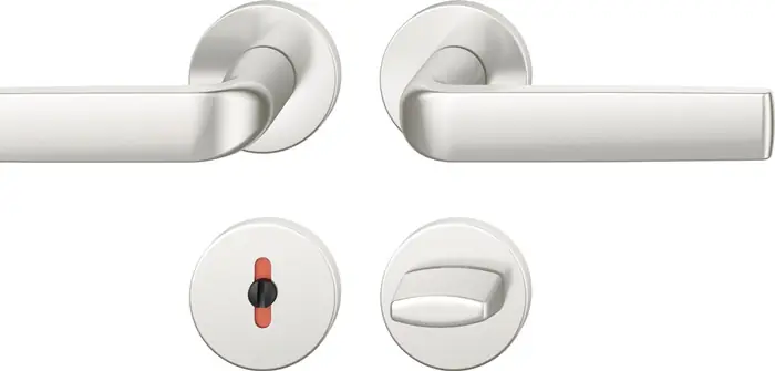 Neue Kollektion Rosettengrt.12 1267 Alu.0105 rd.WC DIN L/R D/D FSB