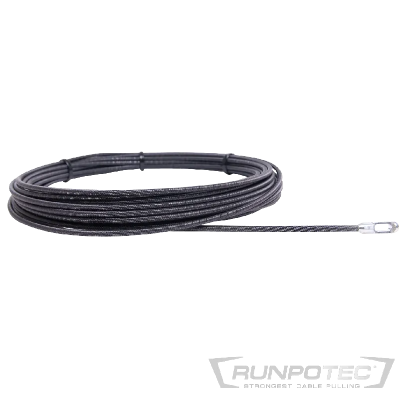 Billig Runpotec Metallspirale 20 m Ø 4 mm inkl. Spezialösenkopf